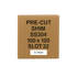 0.7mm Stainless Steel Precut Shim 100x100 Slot 32mm Pack of 10