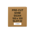 2.0mm Stainless Steel Precut Shim 100x100 Slot 32mm Pack of 10