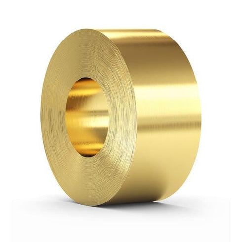 0.1mm Brass Shim Stock 150mm Wide x p/m - Shim Stock Metals UK